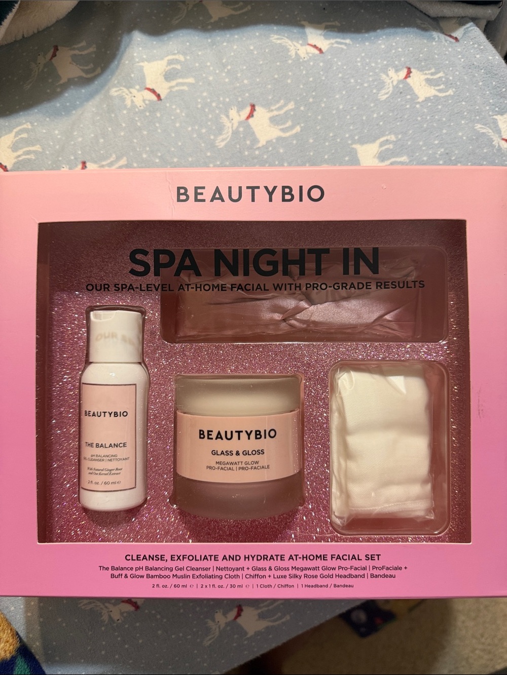 BeautyBio Spa Night In Facial Set — Pink Hydrating At-Home Treatment